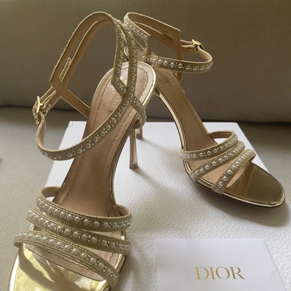 DIOR GEM HEELED SANDAL - Picture 2 of 11